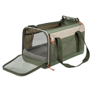 Preview: Tragetasche Marlon Beige / Olivgrün 27 x 43 x 27 cm Trixie
